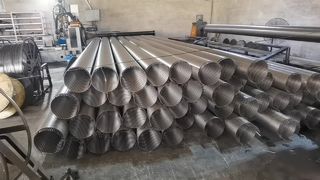 سیلندر حرفه ای SS304 جانسون با سیم پیچیده شده