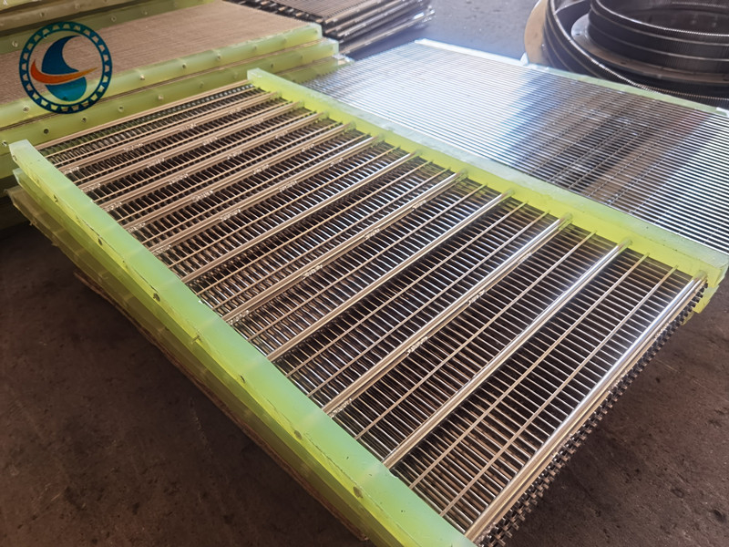 فولاد ضد زنگ 304 اسلات 1.7mm پنل صفحه نمایش سیم کج برای تصفیه مواد غذایی