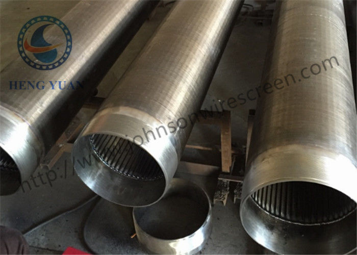 SS304 اسلات 40 جانسون پروفایل سیم آب چاه صفحه نمایش برای 400 متر عمق چاه