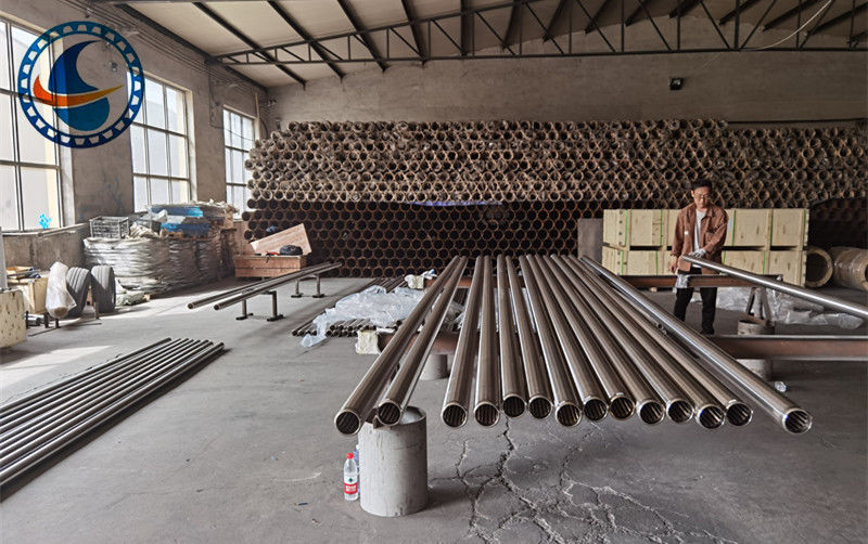 Stainless Steel 316L 0.5mm Slot Wedge Wire Oil Screen Pipe 2-7/8