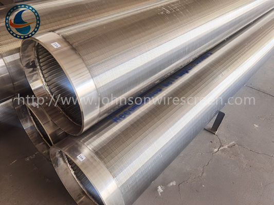 202 فولاد ضد زنگ 6-5/8 اینچ سیم صفحه نمایش جانسون نوع اسلات پیوسته