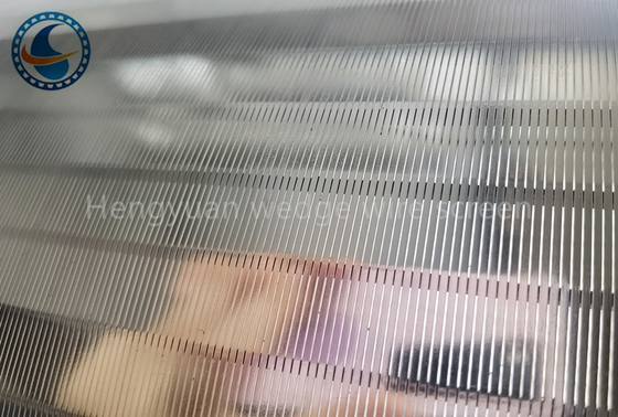 صفحه نمایش سیم گوه ای از جنس استنلس استیل 304 غیر گرفتگی برای فیلترهای شبکه ریز چرخشی