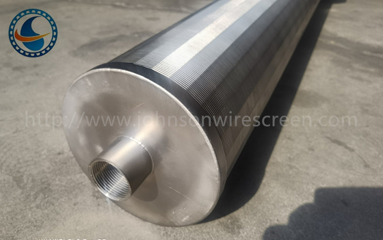 لوله فیلتر صفحه نمایش سیم گوه شیار 200 میلی متری فولاد ضد زنگ 304 با فلنج