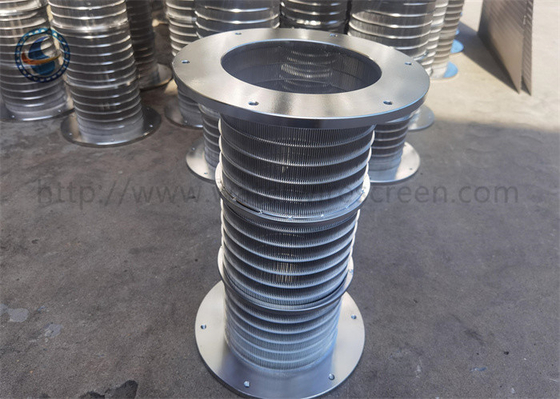 شیار 20 استنلس استیل 304 فیلتر صفحه نمایش سیم گوه ای صفحه شستشو عنصر پشتی