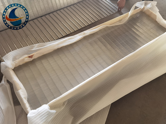 صفحات توری سیمی شیاری استیل ضد زنگ برای فیلتراسیون مواد غذایی