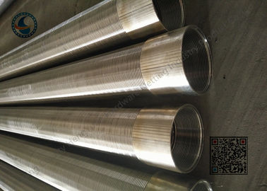 304 / 316L Vee دور صفحه لوله چاه بادوام برای حفاری چاه آب