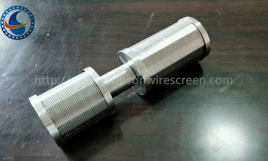 SS Johnson Wedge Wire Screen Nazzle Customize For Client اندازه اسلات 0.05-1mm
