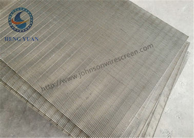 SS 205 / 304 / 316 / مش سیم گوه ای برای غربال فیلتر فیلتر اندازه شکاف 0.5 میلی متر