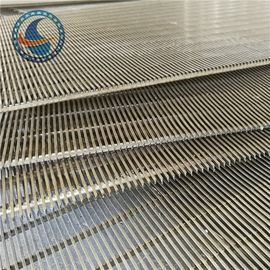 پانل های صفحه سیم گوه ای اسلات 0.7 میلی متری Ss 304 برای جداسازی مایعات جامد