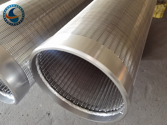 لوله Ss 304 316 V Wire Johnson Screen Pipe دارای شکاف برای فیلتر کردن