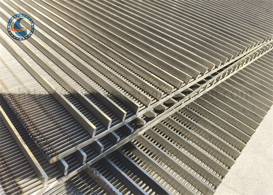 پانل های صفحه نمایش فیلتر سیمی جانسون اسلات 60 Vee Sieve Bend Screen